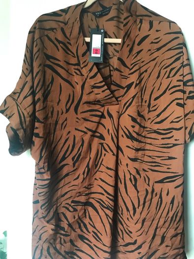 M&S Ladies brown mix summer top size 18 New with tags