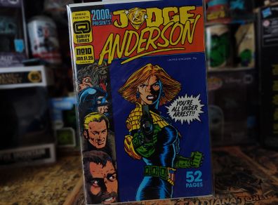 2000 AD Presents ! Judge Anderson ! Issue #10 ! Copper Age Comic from 1987 ! by Quality Comics !