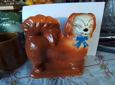 Antique Staffordshire Mantle Dog