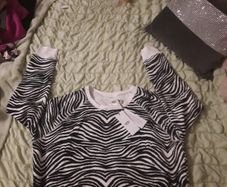 zebra print ugg sweater