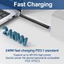 240W USB-C Short Cable, 40Gbps Data Transfer Cable, USB Type C to USB C Short Cable with 8K Display, OTG Function, Flexible Flat Design for iPad, MacBook, iPhone 15/16, Steam Deck, Galaxy - New Image 6