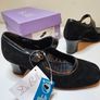 kelly black suede dress pumps Da Bella leather RRP100 euro NEW & Boxed Size 3 UK  & 4 UK fitting EE Image 3