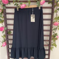 skirt Bnwt ichi midi navy skirt size small