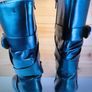 Caprice Boots Black Leather Zip Size UK5 EU21.5 High Heel 6cm Image 6