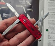 Vintage Wenger Jelly Esquire Discontinued 65mm Model Swiss Army Knife Keychain tool Collectable