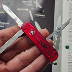 Vintage Wenger Jelly Esquire Discontinued 65mm Model Swiss Army Knife Keychain tool Collectable
