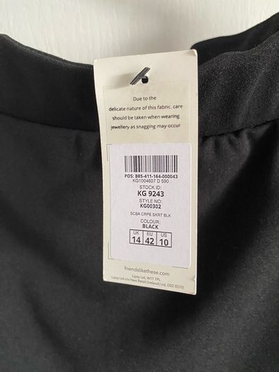 NWT Friends Like These black skirt