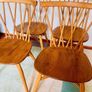 Vintage Ercol blonde plank table & 4 candlestick chairs Image 5