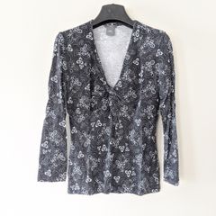 3/4 Sleeve Twist Knot Front Top
