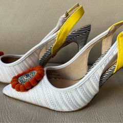 River Island White High Heel shoes