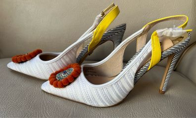 River Island White High Heel shoes