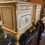 Pair of old hand painted lockers in good condition Image 5