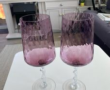 Hurricane glass candle holders