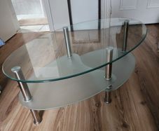 Two-Tier Glass Coffee Table