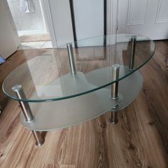 Two-Tier Glass Coffee Table