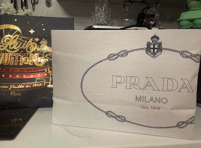 Prada carry gift bag