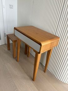 console table with stool