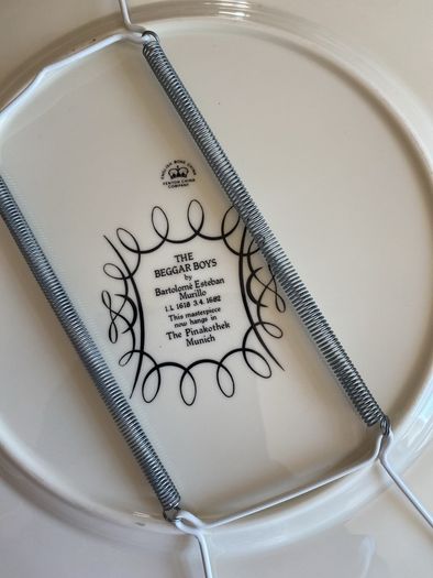 Plates x 2 - large - The Beggar Boys with wall hangers