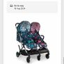 Cosatto Woosh Double Stroller Fairy Tale buggy pushchair unicorn and dragon Image 3
