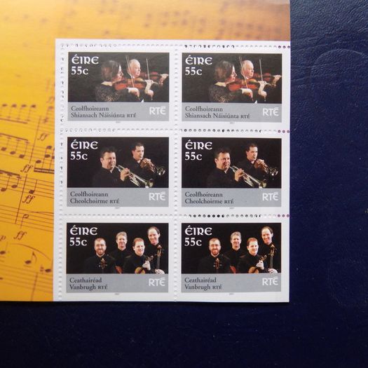 Ireland 2007.RTE Performing Groups Four Pane Stamp Booklet.MNH.