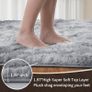 Modern Grey Area Rug 240x340cm - Washable Anti-Slip Extra Large Shaggy Soft Carpet Mat for Bedroom and Living Room Image 5
