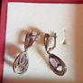 Sterling Silver 925 and Amethyst earrings Image 2