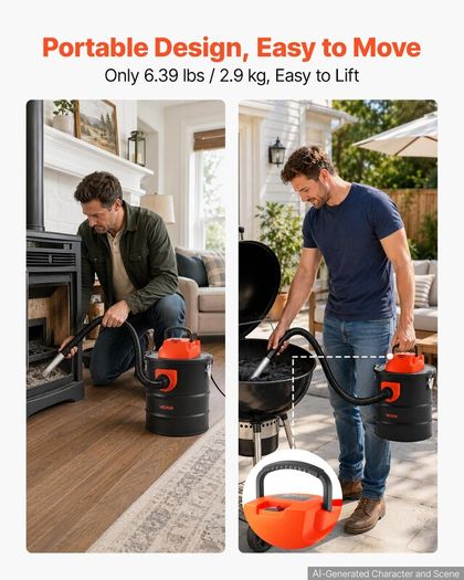 15L 1200W Ash Vacuum Cleaner