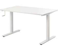 IKEA Skarsta standing desk with hand-crank