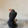 Hand-Carved Gemstone Toucan on Agate Geode Base Image 5
