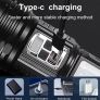 Tiktok 1pc Super Bright LED Flashlight, USB Rechargeable Handheld Torch Image 6