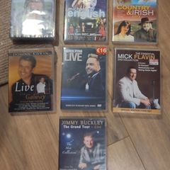 Selection of Irish country music dvds