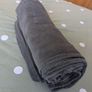 Pink rose throw and grey throw Image 3