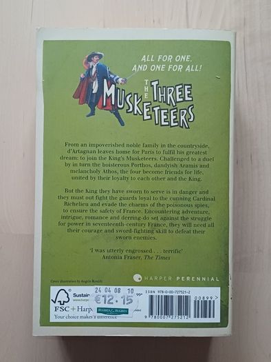 The Three Musketeers by Alexandre Dumas (Classic Adventure Paperback 2008)