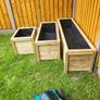Handcrafted Large Wooden Planters, Veg Planter, Bamboo boxes Made to Order Image 10