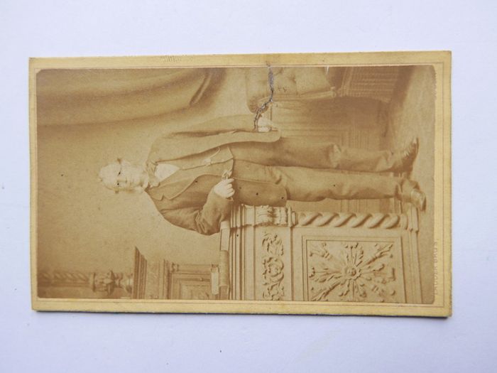 CDV Circa 1880s Lauder Bros Bearded Man Dublin Ireland