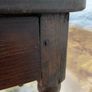 Antique, c1680 oak peg jointed Charles 11 side table. Image 5