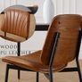 Set of 2 Faux Leather Dining Chairs Image 5