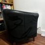 black leather armchair Image 2