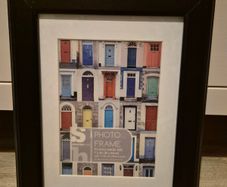 Black photo frame 13 x 18 cm