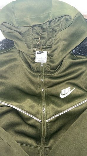 Nike Kids Sportswear Repeat PK Full Zip Jacket Kids Medium Khaki Green