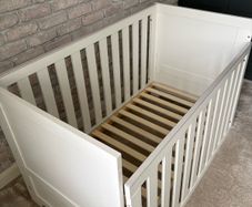 Cot bed with mattress