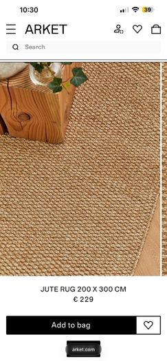 Large Jute Rug