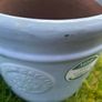 2 Glazed Light Blue Terracotta Pots Image 5