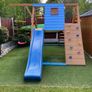 Wooden Playhouse with slide & swings Image 6
