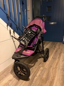 Single out n about buggy with buggy board attached
