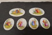Antique Porcelain Portrait Plaques Cabochons