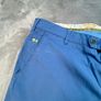 Meyer Mens Trousers Roma W38 L32 Blue Cotton Straight Zip Fly Image 3