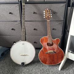 Crafter m70e mandolin and Ozark tenor banjo for sale