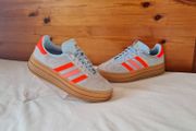 2025 adidas gazelle bold Size 5.5 eu 38 2/3 clear sky/solar red in excellent condition