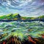 Irish Coastline: Emerald and Cobalt Image 3